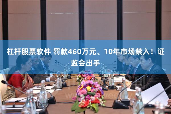 杠杆股票软件 罚款460万元、10年市场禁入！证监会出手